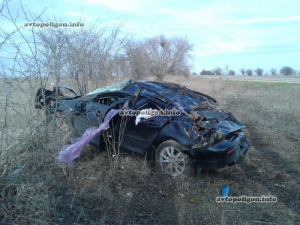 Женщина на Mazda вылетела с дороги, поломала позвоночник и покалечила попутчика