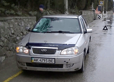 В Ялте водитель Chery сбил ребенка