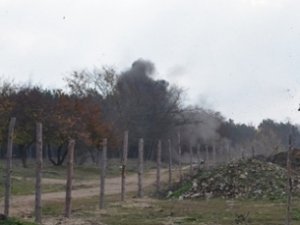 Немецкую мину нашли возле дороги в Севастополе