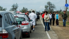 На переправе в Крым со стороны Кубани очередь из машин растянулась на семь километров