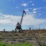 В Керчи горел подъёмный кран, пострадал мужчина