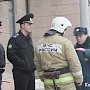 В Керченском суде тренировались тушить пожар