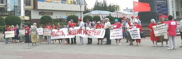 Нам требуется Правительство народного доверия. Пикет в защиту детей в Курске