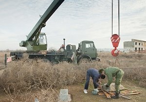 Памятный знак восстанавливается