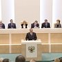 Министр Владимир Пучков выступил с докладом в Совете Федерации Федерального Собрания Российской Федерации в рамках «Правительственного часа»