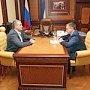 Сергей Аксёнов провёл рабочую встречу с руководителем УФНС России по Республике Крым