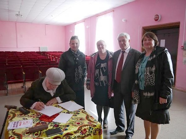 Липецкая область. Н.В. Разворотнев встретился с жителями села Преображенье