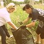 Алтайский край. Н.А. Останина приняла участие в коммунистическом субботнике в Парке Победы в Барнауле