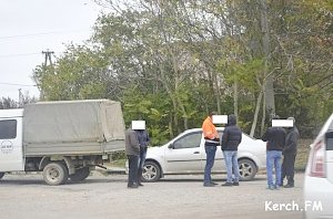 В районе керченского телецентра столкнулись Рено и ГАЗель