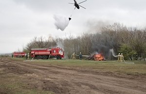 Условный лесной пожар в Симферопольском районе успешно ликвидирован