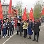 Тувинские коммунисты и комсомольцы в первых рядах «бессмертного полка»