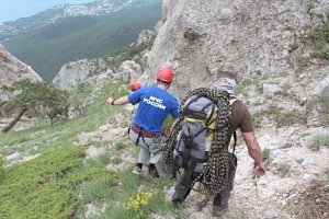 В горах Крыма спасено 3 человека