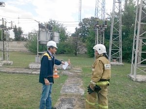 Условное возгорание на подстанции успешно ликвидировано