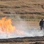 Загорание сухой растительности в Симферопольском районе ликвидировано