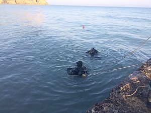 В Песчаном Бахчисарайского района ликвидировали немецкую якорную мину периода ВОВ весом 300 кг