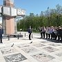 В подмосковном Подольске прошла пионерская линейка, посвященная Дню Победы