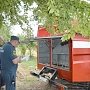 Проведена проверка пожарно-спасательной части Центра обеспечения компаний гражданской защиты Севастополя в селе Андреевка