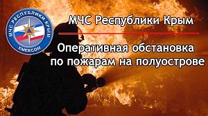 За минувшие сутки Крым горел трижды